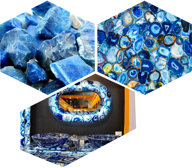 Blue Agate slab